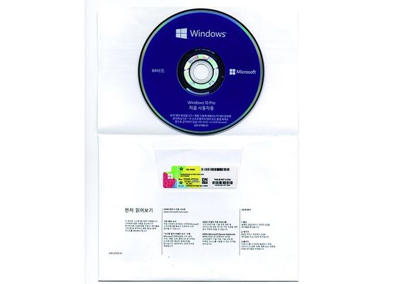ประเทศจีน หลายภาษา Ms Windows 10 Pro 64bit DVD Oem สติกเกอร์ดีวีดีสำหรับธุรกิจ ผู้ผลิต