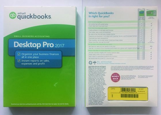 ประเทศจีน โปรแกรมบัญชีธุรกิจ QuickBooks Desktop 2017 DVD Media ผู้ผลิต