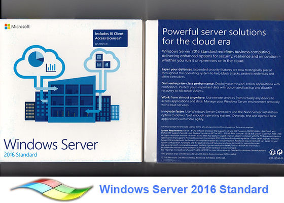 ประเทศจีน COA X20 หลายภาษา Windows Small Business Server 2016 100% ต้นฉบับ ผู้ผลิต