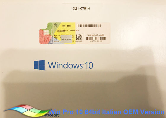ประเทศจีน เวอร์ชั่นเต็ม Windows 10 Pro OEM Sticker ระบบ 32 บิตของแท้ใช้งานได้ ผู้ผลิต