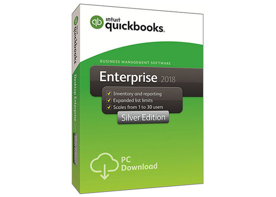 ประเทศจีน เวอร์ชันเต็ม Quickbooks Desktop Enterprise 2018 Silver Edition 30 ผู้ใช้คอมพิวเตอร์ Download ผู้ผลิต