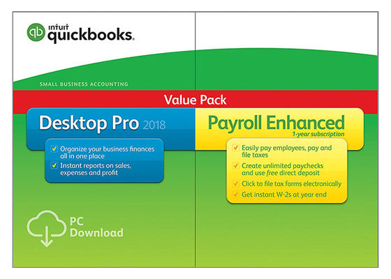 ประเทศจีน Quickbooks Pro 2017 พร้อมระบบบัญชีเงินเดือน ผู้ผลิต