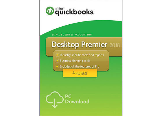 ประเทศจีน 100% ของแท้ QuickBooks Desktop 2017 Premier 2018 กับผู้ใช้ Industry Edition 4 ผู้ผลิต