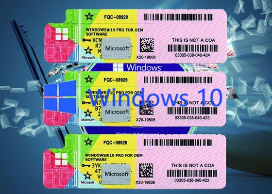 ประเทศจีน ซอฟต์แวร์รหัสผลิตภัณฑ์ของแท้ Windows 10 64BIT ระบบหลายภาษา, รหัส Windows 10 Pro ผู้ผลิต