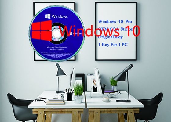 ประเทศจีน Microsoft Win 10 Pro ซอฟต์แวร์สติกเกอร์รหัสผลิตภัณฑ์ 64 บิต DVD + คีย์ OEM การเปิดใช้งานออนไลน์ Microsoft Windows 10 Pro DVD ผู้ผลิต