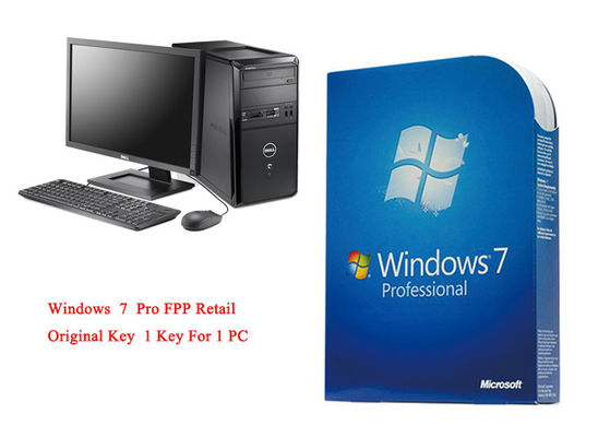 ประเทศจีน MS Windows 7 Pro Pack ออนไลน์เปิดใช้งานระบบ 64 บิตของ Genuine FPP Retail ผู้ผลิต