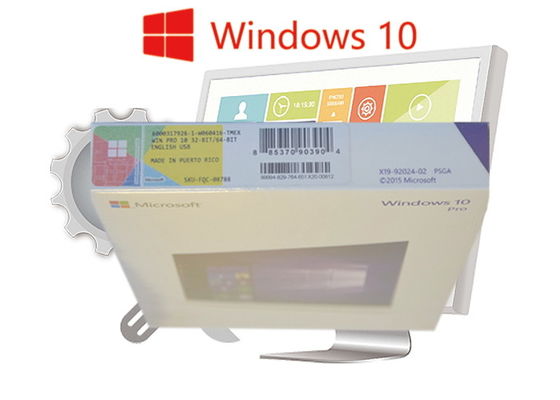 ประเทศจีน ออนไลน์เปิดใช้งาน Original Windows 10 Pro FPP กล่องขายปลีกภาษาอังกฤษของแท้ 100% ผู้ผลิต