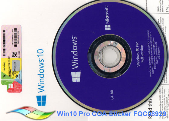 ประเทศจีน แบบ 64 บิต Microsoft Windows 10 Pro OEM สติกเกอร์ออนไลน์เปิดใช้งาน Windows 10 Oem Dvd ผู้ผลิต