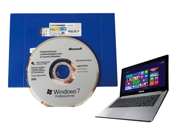 ประเทศจีน ฝรั่งเศส 64 บิต Windows 7 Professional Retail Pack MS Certified สำหรับธุรกิจ ผู้ผลิต
