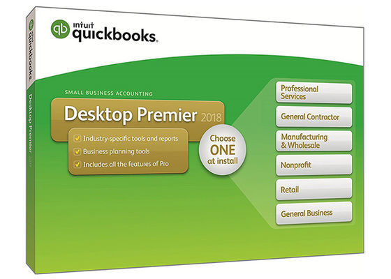 ประเทศจีน ฉบับย่อของอุตสาหกรรม Quickbooks Pro 2017 พร้อมผู้ใช้ Payroll 4, Quickbooks Enterprise 2017 ผู้ผลิต