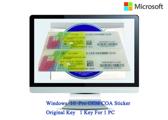 ประเทศจีน ระบบปฏิบัติการ Windows 10 ที่เป็นของแท้ระบบปฏิบัติการ 32 บิต / 64 บิต COA X20 Full Version Software ผู้ผลิต
