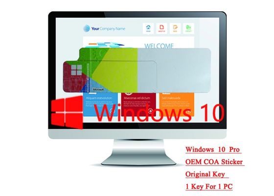 ประเทศจีน ระบบปฏิบัติการ 64 บิต / 32 บิต 100% Authentic Windows 10 Pro COA Sticker Online เปิดใช้งานภาษาที่เลือกได้ ผู้ผลิต