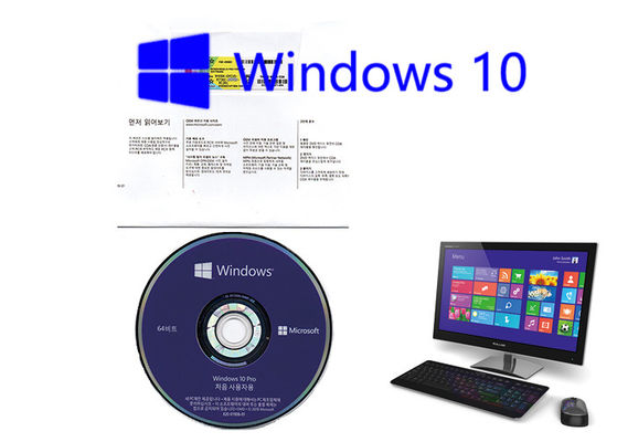 ประเทศจีน Microsoft Windows 10 Pro OEM สติกเกอร์ 64 บิตใบอนุญาตการใช้งานซอฟต์แวร์ภาษาเกาหลีเวอร์ชันเต็มเปิดใช้งานออนไลน์ ผู้ผลิต