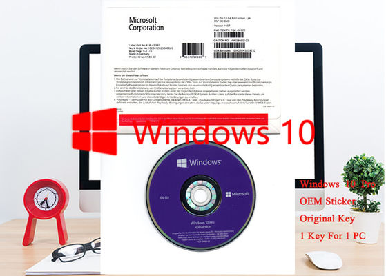 ประเทศจีน OEM OEM Windows 10 OEM OEM สติกเกอร์ 64bit 1pk DSP DVD Software Professional ผู้ผลิต