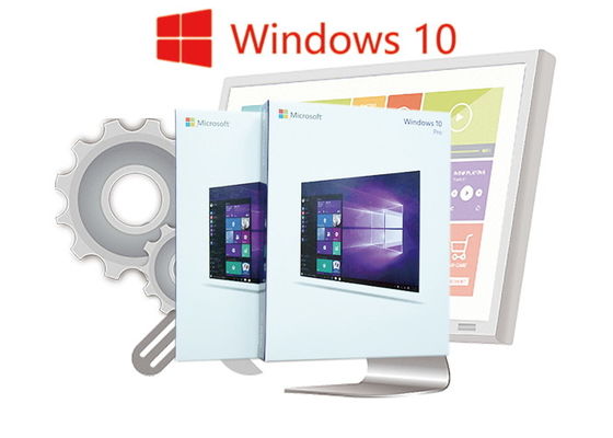 ประเทศจีน ภาษาอังกฤษของแท้ 100% ของแท้ Windows 10 Pro FPP ขายปลีกกล่องของแท้ยี่ห้อ ผู้ผลิต
